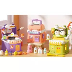 여아 휴대용 미니어처 소꿉놀이장난감 유치원생 크리스마스