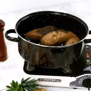 고구마 직화구이 28cm 냄비바닥 구멍 파이어홀 냄비 (WFK8UJX)