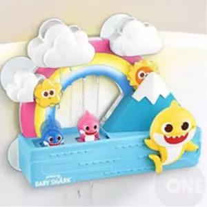 벽부착 물붇는 뱅글뱅글 아기상어 목욕장난감 고정형 3세