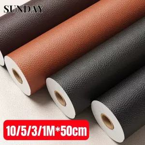 인조가죽시트지 가죽 수선패치 10/5/3/1 미터 자동차 장식품 자기 접착제 패브릭 PVC 인공 수리 패치 소파