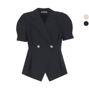 여성 퍼프더블 여름 블라우스형 정장 자켓