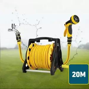 다목적 호스 릴 원예 마당 청소 농업 10단 물분사 20M 물호스 실리콘호스 고무호스 호스릴