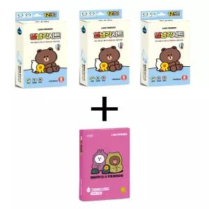 라인프렌즈 열냉각시트 3개+라인표준밴드1개 사은품 라인프렌즈