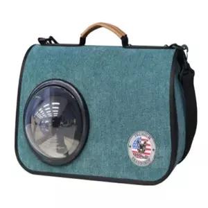 다온58 퍼피 우주선가방 그린 백팩 공공장소 강아지