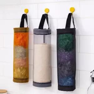 비닐 봉지 메쉬망 정리함 쓰레기봉투 보관 주방정리 비닐보관함 비닐수납