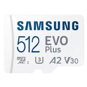 Plus 마이크로SD 512GB 메모리카드 EVO 삼성 (WFJ7GXI)