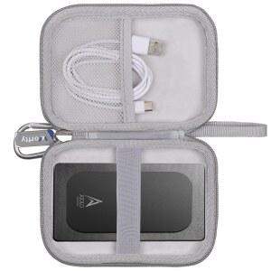 Aiolo 이노베이션용 하드 드라이브 케이스 / 웨스턴 디지털 WD 마이 패스포트 500GB 1TB 2TB 3TB 4TB 5TB 6TB 휴대용 외장 HDD 여행 가방, 케이스 전용 (그레이)