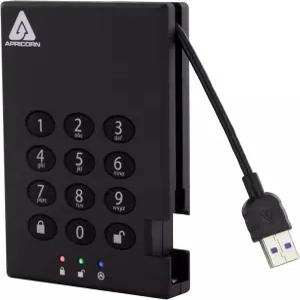 살구온 2TB 이지스 패드록 USB 3.0 256비트 AES XTS 하드웨어 암호화 휴대용 외장 하드
