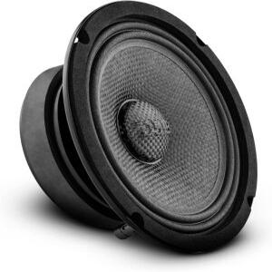 DS18 PRO-CF6.4SL 6.5인치 슬림 스피커 500와트 RMS 최대 출력 4옴스 카본 파이버 콘 방수 미드 베이스 -