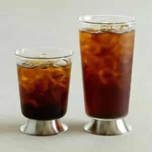 스테인레스 일자 유리컵 소형 8cm 물잔 음료컵 커피 홈카페 (WFK90OM)