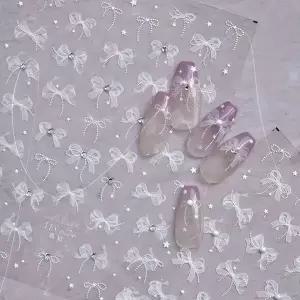 3D네일스티커 네일아트 4종 5D네일스티커 엠 (WFK9D5I)