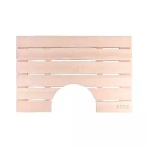 변기용발매트판 욕실 화장실 위생적인 튼튼한 목재원목발판 65X43cm (WFK9KQ5)