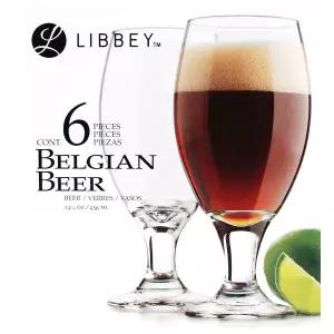 리비 벨기에비어(436ml)-6P세트 맥주컵 와인글라스 샴페인잔 와인잔 쥬스잔 카페컵
