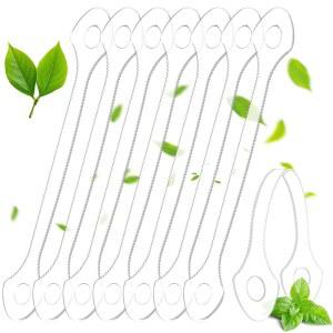 25 세어 일회용 혀 스크레이퍼, 성인 및 어린이용 플라스틱 혀 클리너, 구강 관리용 혀 스크러버, 상쾌한 입냄새 촉진