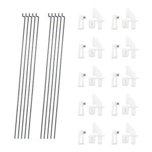 RC 비행기 헬리콥터 DIY 모델 항공기 부품을 위한 클레비스 및 스틸 푸시로드가 장착된 10PCS 4홀 컨트롤