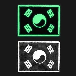 태극기 패치 야광 자수 W905A82