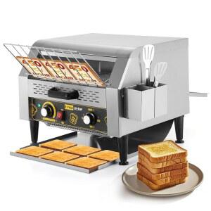 다이나 리빙 상업용 레스토랑 토스터기 450조각 /H 컨베이어 토스터 오븐 1900W 회전 번빵용 스테인리스 스틸 벨트