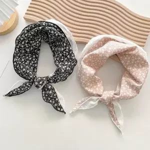 꽃무늬 이중 레이스 스카프 ELS-080 WE92A0D