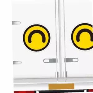 졸음운전 방지 스티커 화물차 안전 반사 운전 경고