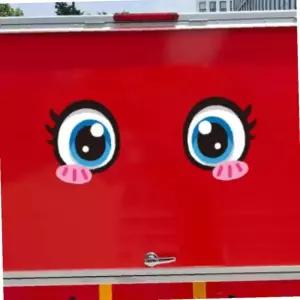 어린이집 차량 졸음운전 방지 스티커 210x238mm 안전 경고 표시 차량용 졸음