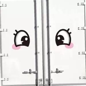 졸음 방지 경고 스티커 화물차 눈알 차량 안전 210x235mm