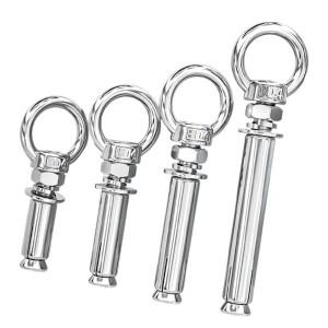 벽앵커용 아이 나사가 있는 304 스테인레스 스틸 확장 볼트 50 150mm 길이 방수 및 녹 방지 디자인