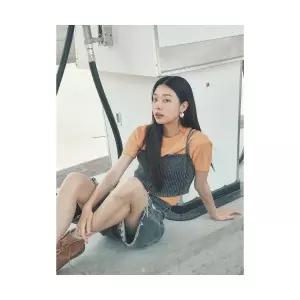 [국내매장정품] 에잇세컨즈 8SECONDS 어깨 트임 골지 니트 오렌지 164751FY18 177051