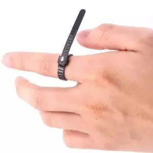 고품질 반지 호수 측정기 줄자 링게이지 손가락사이즈 측정 (WFK9FP9)