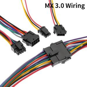 5피스 Molex 3.0MM 케이블 20cm 22AWG 소형 5557 남성 여성 에어 도킹 전자 MX3.0 43025 터미널 라인
