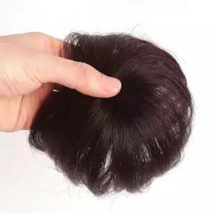 레드브라운 남성 인모 정수리 가발 탑커버 부분가발 WE6BB48