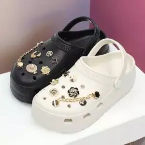 보석 장식 포인트 뒤꿈치 보호 밴딩 쿠셔닝 슬리퍼 WE6CDC5