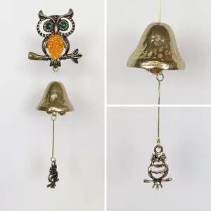 반짝이부엉이1 오렌지 현관 출입 풍경 문종 도어벨 W5FD9F2