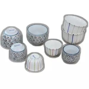 도자기술잔 찻잔 주전자 부용찻잔 부용주전자 색동 1P (WFK9OI7)