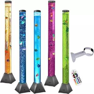 CALOVER LED 감각 버블 피쉬 튜브 나이트 램프 4피트(벽 브라켓 포함) - 색상변경 분위기 개선 벽걸이