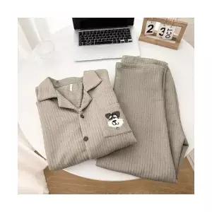 수피 파자마세트 커플 메자닌 초코 강아지 잠옷 겨울 기모 도톰한 아웃도어 실내복 세트 JEN4