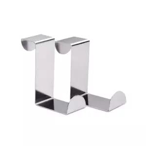 스텐 후크 다용도 거치대 2PCS 실버 문걸이 옷걸이 매직 (WFK9WPI)