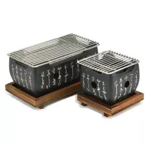 미니 가정용화로 미우새 그릴 미니화로세트 정사각 소 (WFK9Q6Q)