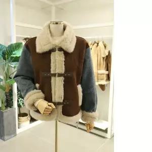 [대구백화점] [오픈클로젯]소매데님무스탕자켓(DO25CCT496BR)