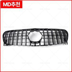 메르세데스 벤츠 2017-2019 X156 GLA-클래스 GLA180 GT 실버 블랙 상단 범퍼 후드 메쉬 프론트 그릴