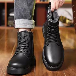 털안감 겨울 청키굽 레이스업 시즌추천 남자 기모워커 인기템 앵클부츠