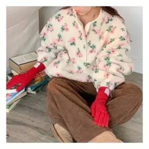 플러리싱 / 플라워 덤블 양털 아노락 버튼 후리스 942887