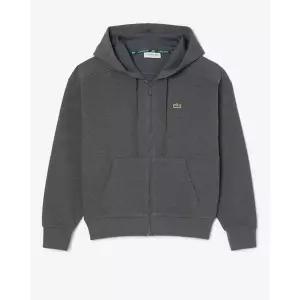 라코스테 브랜드관 25FW 여성 더블페이스 피케 후드집업 스?셔츠 SF5272-55N050차콜그레이 364678