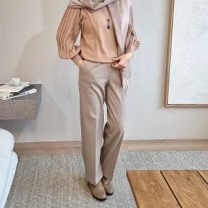 [쉬즈마담]P92032 벨트고리 울 정장팬츠 60대 엄마옷