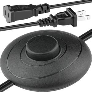 플로어 램프 크리스마스 트리 조명을 위한 2개의 프롱 콘센트 편광 플러그 AWG18 3A 250VAC가 장착된 6피트