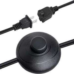 풋 페달 스위치 편광 플러그가 있는 6피트 연장 코드 램프 도구 및 가전제품용 헤비 듀티 컨트롤