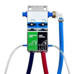 탄성 갭이 있는 듀얼 주방 싱크대 비율기, 식기 세제 및 액체 세정제 디스펜서, 화학 정밀 희석, 8088E