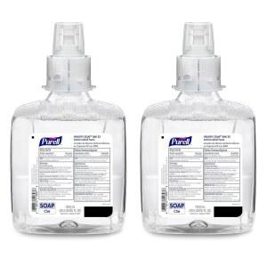 퓨렐 비누 BAK E2 항균 폼, 무향, 1200mL 리필용 CS6 자동 디스펜서(2팩) - 6585-02 GOJO, Inc. 제조.