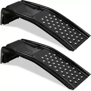 록랜드 4톤 8000파운드(LBS) 솔리드 스틸 자동차 램프 세트 35인치 L x 13인치 W 9인치 H 오일 교환 및