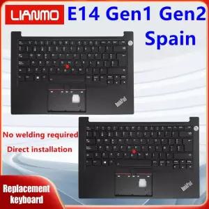 Lenovo ThinkPad E14 Gen1 E14 Gen2 Gen3 Gen4 C 쉘 키보드에 적합한 스페인어 노트북 키보드 백라이트 및
