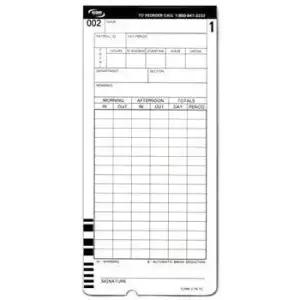 콘 시간 시스템 CTR-TC-1000 양면 시계 카드 1000개